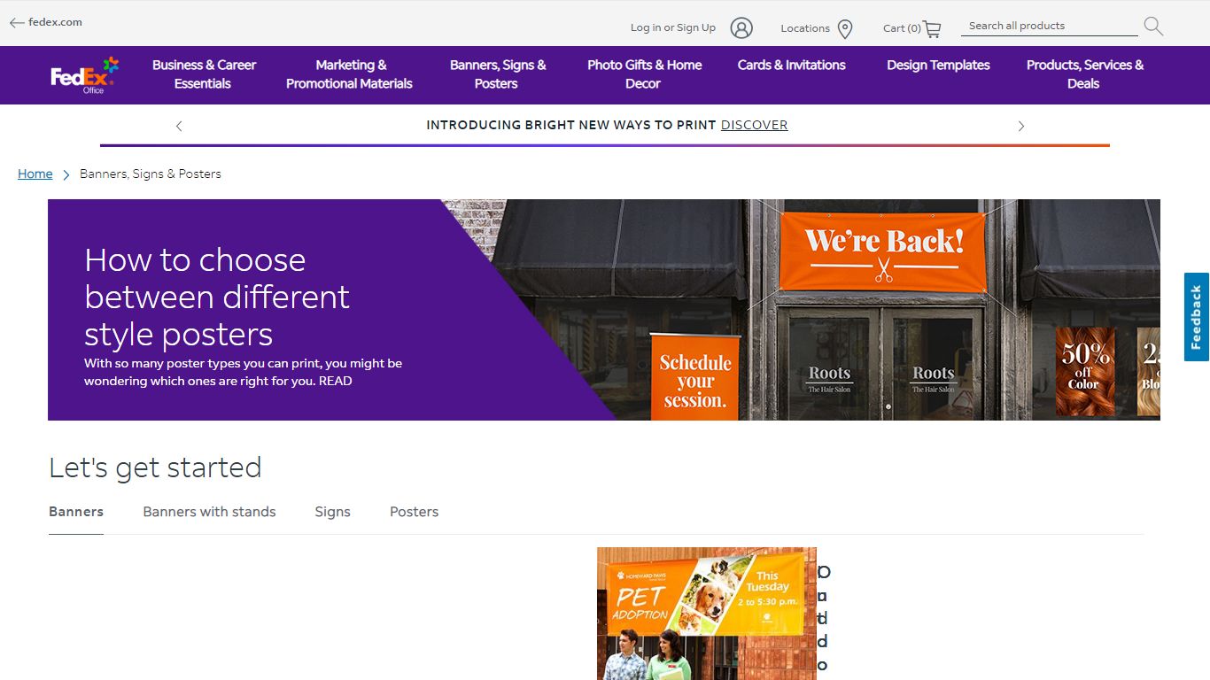 Custom Banner, Sign, and Poster Printing Services | FedEx Office